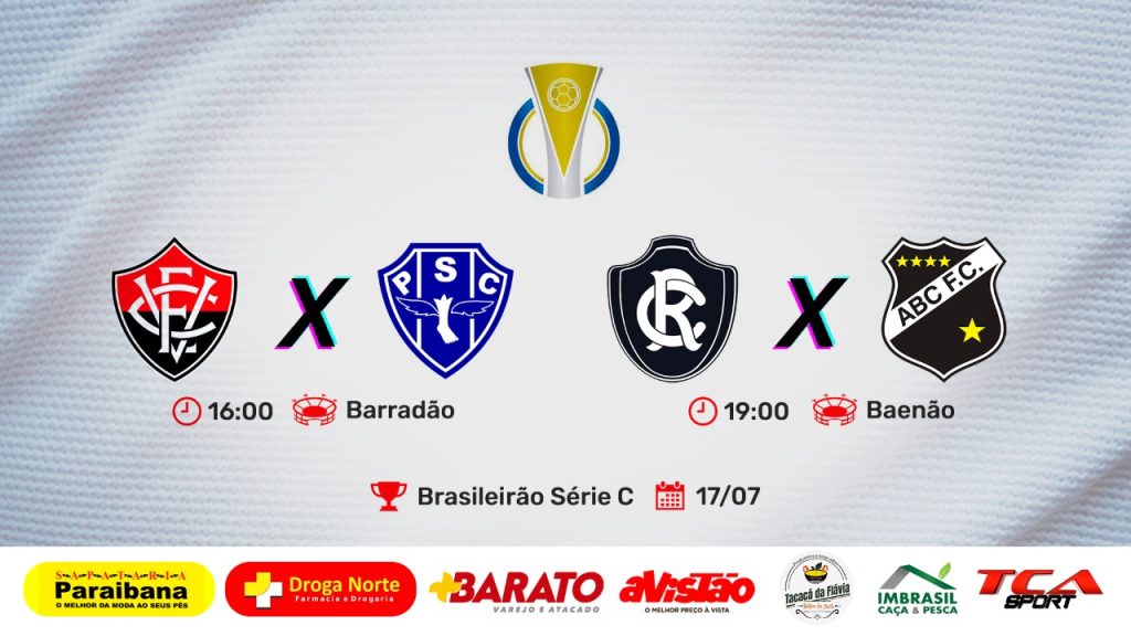 VITÓRIA – BA X PAYSANDU | REMO X ABC – SÉRIE C – 15ª RODADA