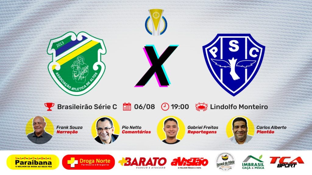 ALTOS X PAYSANDU | BRASILEIRÃO SÉRIE C ⚽