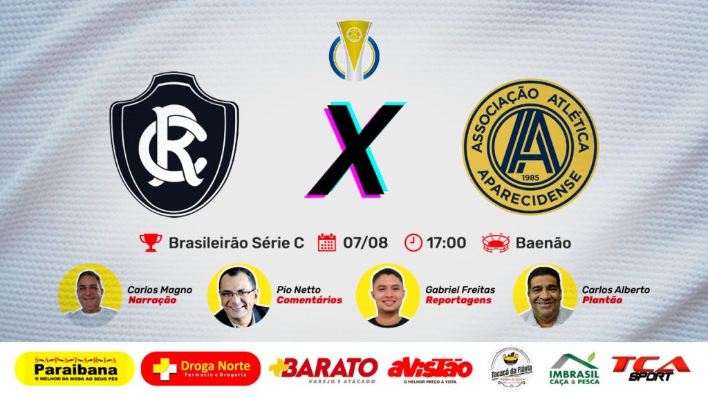 REMO X APARECIDENSE | BRASILEIRÃO SÉRIE C ⚽