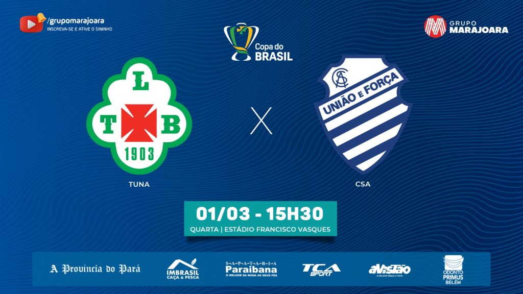 ⚽ TUNA X CSA | COPA DO BRASIL