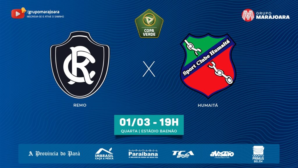 ⚽ CLUBE DO REMO X HUMAITÁ | COPA VERDE