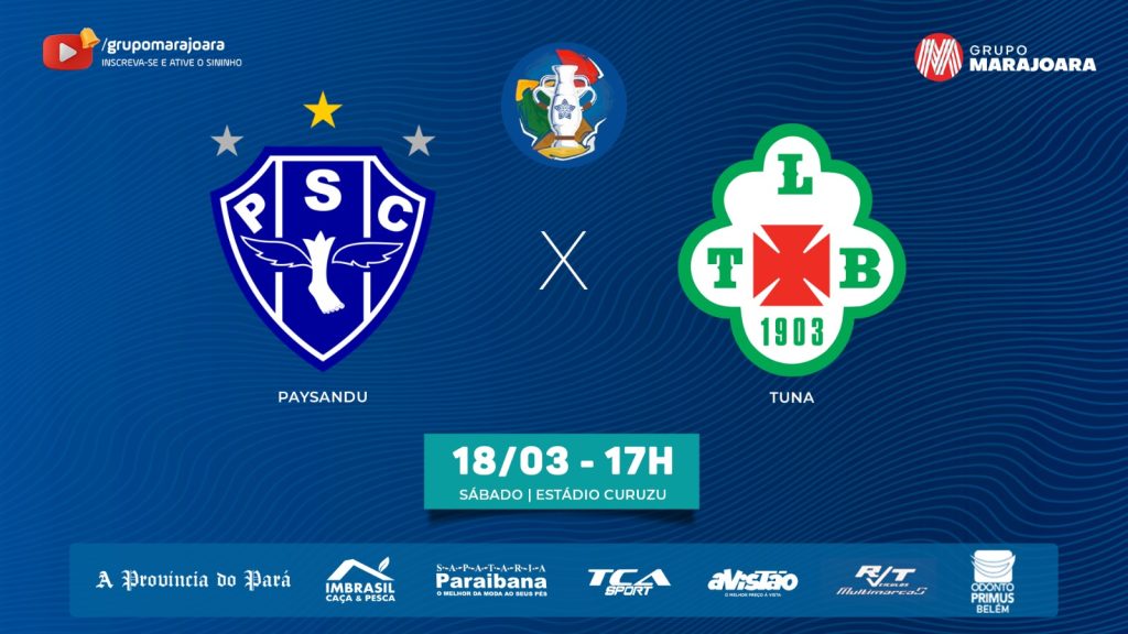 ⚽ PAYSANDU X TUNA | CAMPEONATO PARAENSE