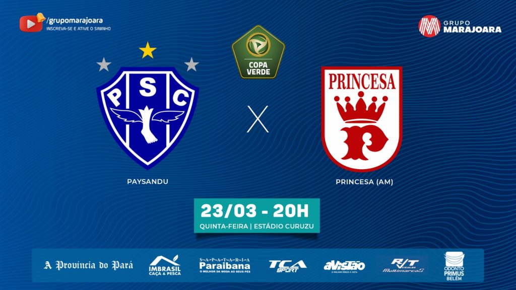 ⚽ PAYSANDU X PRINCESA DO SOLIMÕES | COPA VERDE