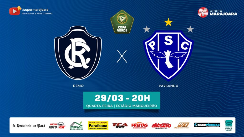 ⚽ REMO X PAYSANDU | COPA VERDE SEMIFINAL (VOLTA)