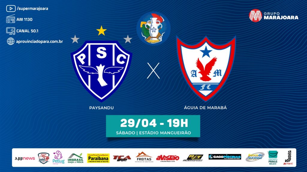 ⚽ PAYSANDU X ÁGUIA DE MARABÁ | CAMPEONATO PARAENSE