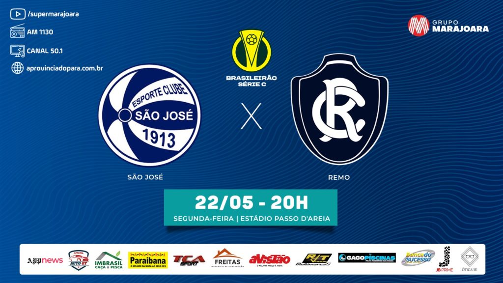 ⚽ SÃO JOSÉ X CLUBE DO REMO | BRASILEIRÃO SÉRIE C