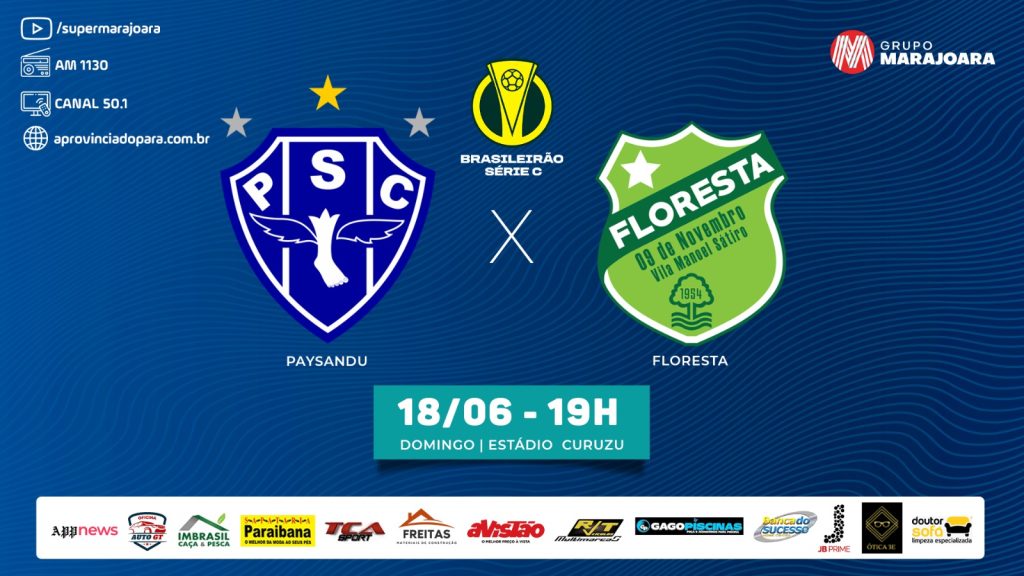 ⚽ PAYSANDU X FLORESTA | CAMPEONATO BRASILEIRO SÉRIE C