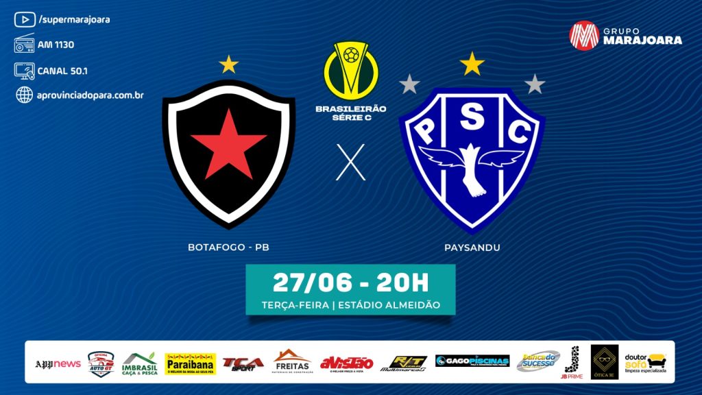 ⚽ BOTAFOGO-PB X PAYSANDU | CAMPEONATO BRASILEIRO SÉRIE C