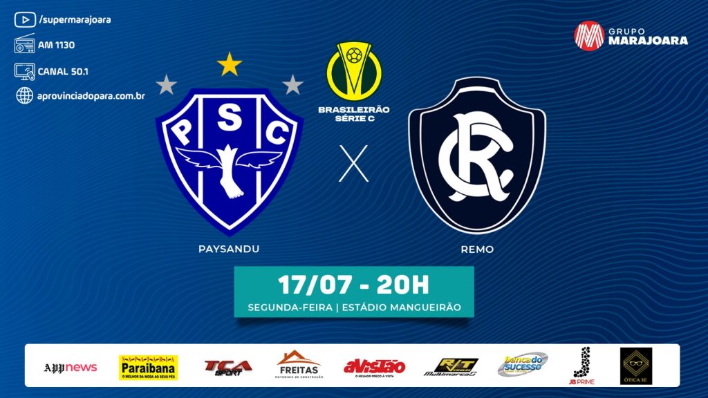 ⚽ PAYSANDU X REMO | CAMPEONATO BRASILEIRO SÉRIE C