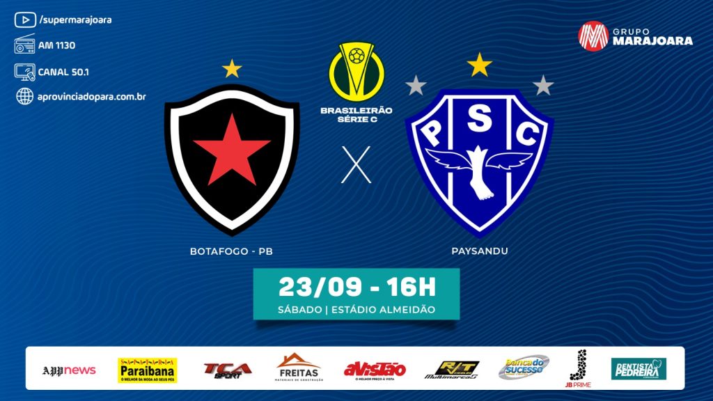 ⚽ BOTAFOGO-PB X PAYSANDU | CAMPEONATO BRASILEIRO SÉRIE C