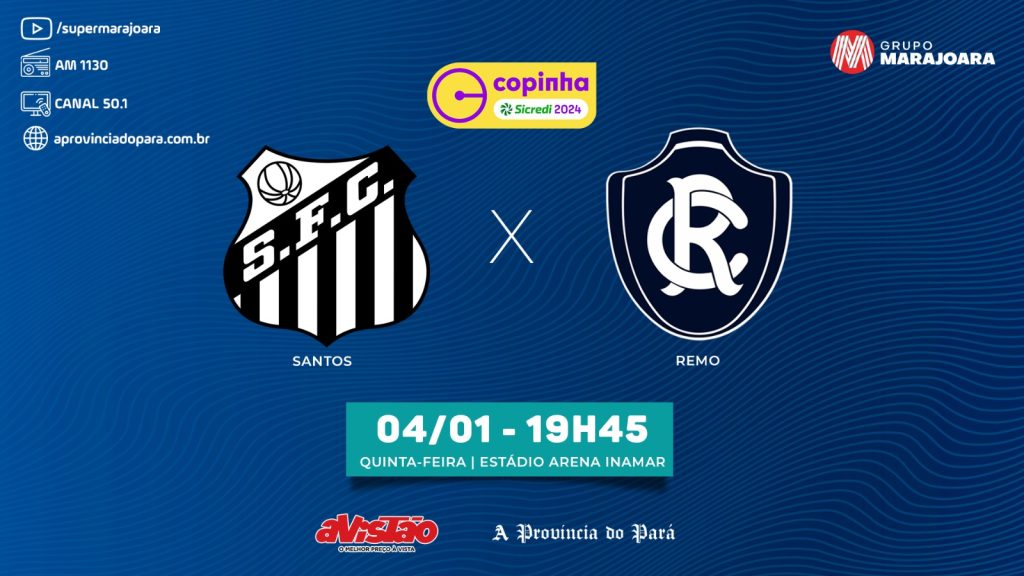 ⚽ SANTOS X CLUBE DO REMO | COPA SÃO PAULO