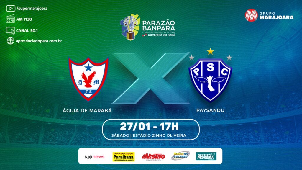 ⚽ ÁGUIA DE MARABÁ X PAYSANDU | CAMPEONATO PARAENSE