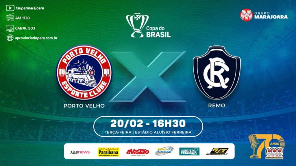 ⚽ PORTO VELHO X CLUBE DO REMO | COPA DO BRASIL