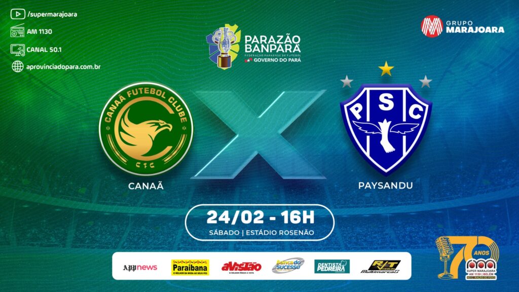 ⚽ CANAÃ X PAYSANDU | CAMPEONATO PARAENSE