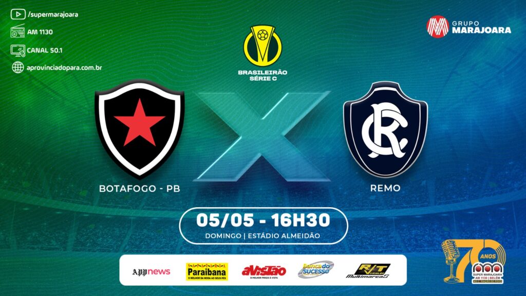 ⚽ BOTAFOGO-PB X REMO | CAMPEONATO BRASILEIRO SÉRIE C