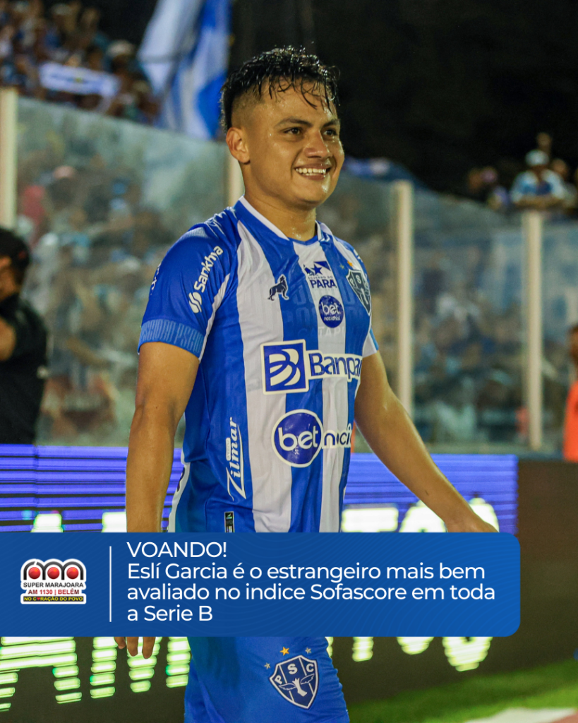 Eslí Garcia é o estrangeiro mais bem avaliado no indice Sofascore em toda a Serie B