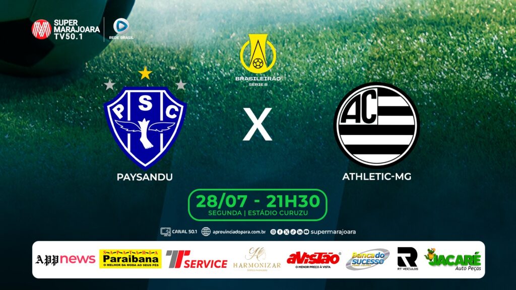 ⚽ PAYSANDU X ATLÉTICO-MG| FUTEBOL É NA SUPER