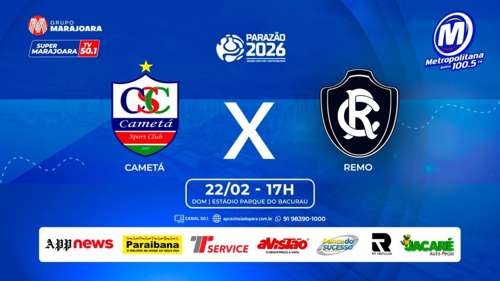 CAMETÁ X CLUBE DO REMO  | ⚽ FUTEBOL É NO GRUPO MARAJOARA