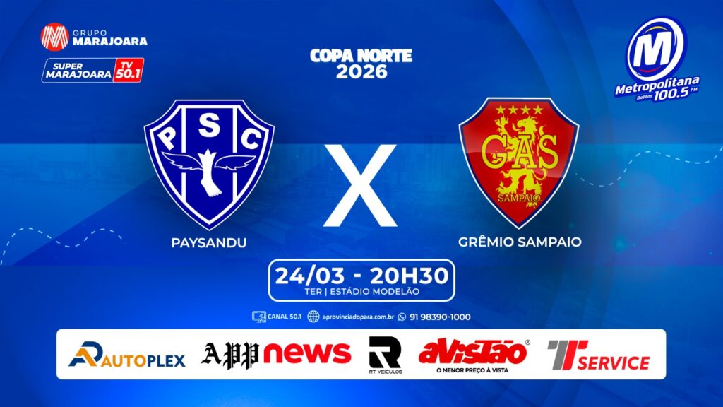 PAYSANDU X GRÊMIO SAMPAIO | ⚽ FUTEBOL É NO GRUPO MARAJOARA