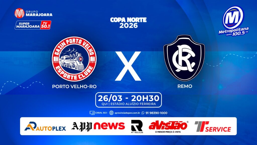 PORTO VELHO X CLUBE DO REMO  | ⚽ FUTEBOL É NO GRUPO MARAJOARA