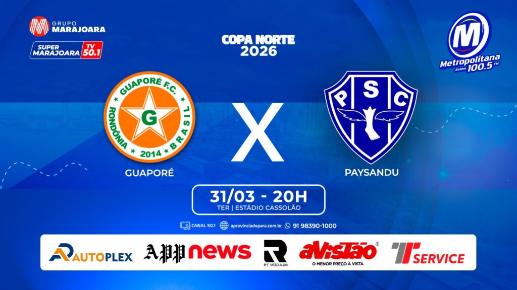 GUAPORÉ X PAYSANDU  | ⚽ FUTEBOL É NO GRUPO MARAJOARA