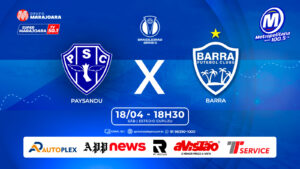 PAYSANDU X BARRA – SC | ⚽ FUTEBOL É NO GRUPO MARAJOARA