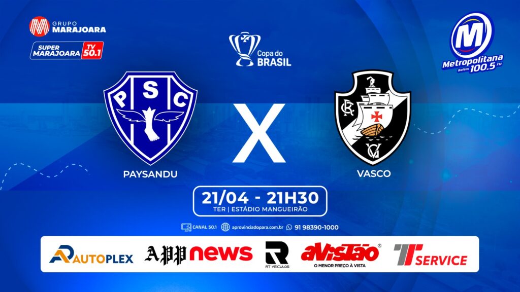 PAYSANDU X VASCO DA GAMA | ⚽ FUTEBOL É NO GRUPO MARAJOARA