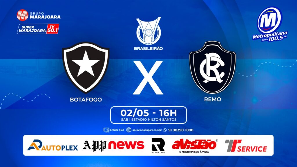 BOTAFOGO X REMO | ⚽ FUTEBOL É NO GRUPO MARAJOARA