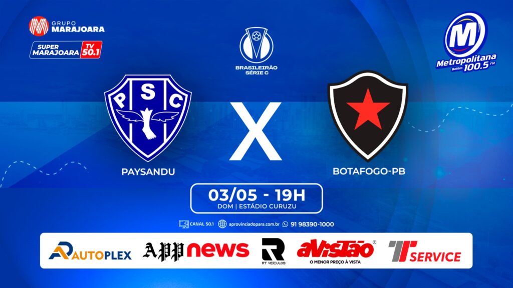 PAYSANDU X BOTAFOGO-PB | ⚽ FUTEBOL É NO GRUPO MARAJOARA