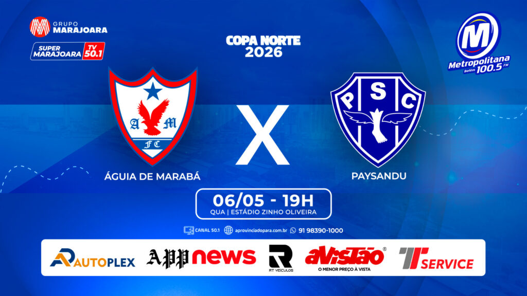 AGUIA DE MARABÁ X PAYSANDU | ⚽ FUTEBOL É NO GRUPO MARAJOARA
