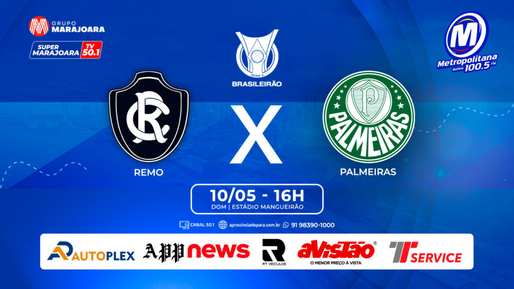 CLUBE DO REMO X PALMEIRAS | ⚽ FUTEBOL É NO GRUPO MARAJOARA