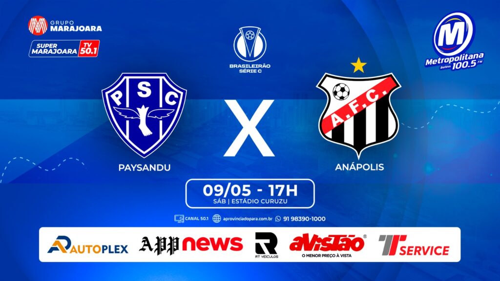 PAYSANDU X ANÁPOLIS-GO  | ⚽ FUTEBOL É NO GRUPO MARAJOARA