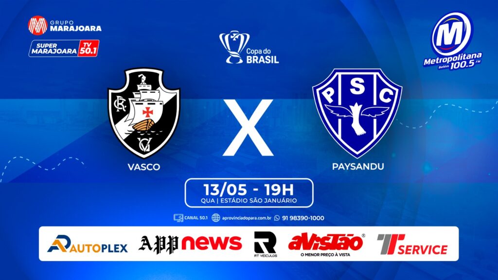 VASCO X PAYSANDU  | ⚽ FUTEBOL É NO GRUPO MARAJOARA