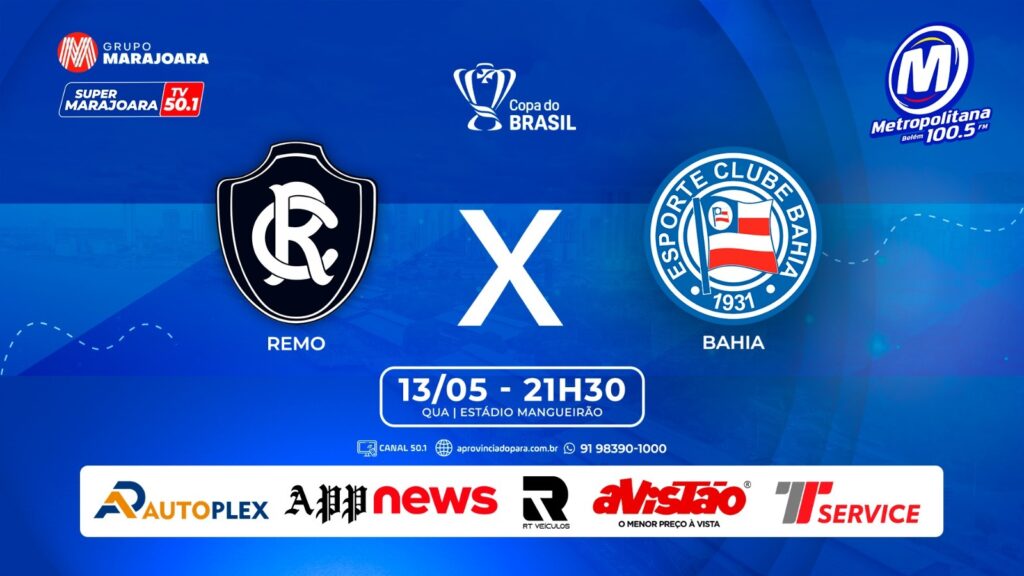CLUBE DO REMO X BAHIA | ⚽ FUTEBOL É NO GRUPO MARAJOARA