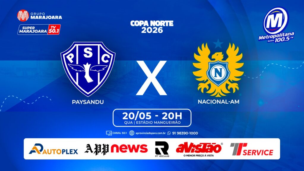 PAYSANDU X NACIONAL AM | ⚽ FUTEBOL É NO GRUPO MARAJOARA