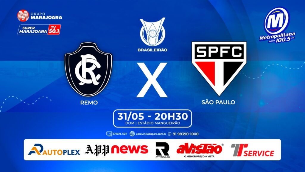 CLUBE DO REMO X SÃO PAULO | ⚽ FUTEBOL É NO GRUPO MARAJOARA