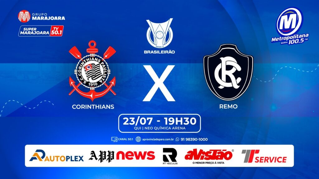 CORINTHIANS X REMO | ⚽ FUTEBOL É NO GRUPO MARAJOARA