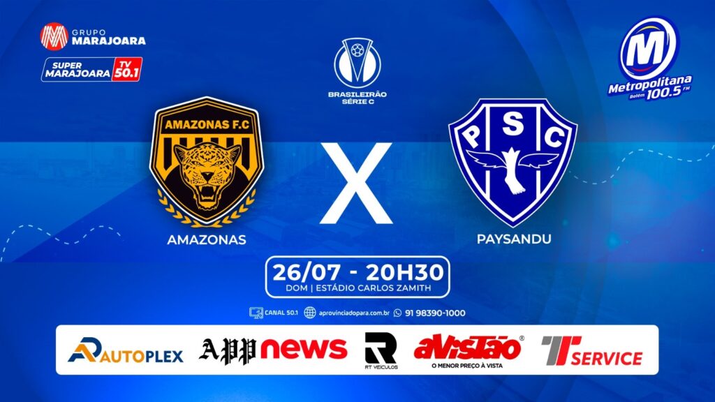 AMAZONAS X PAYSANDU | ⚽ FUTEBOL É NO GRUPO MARAJOARA
