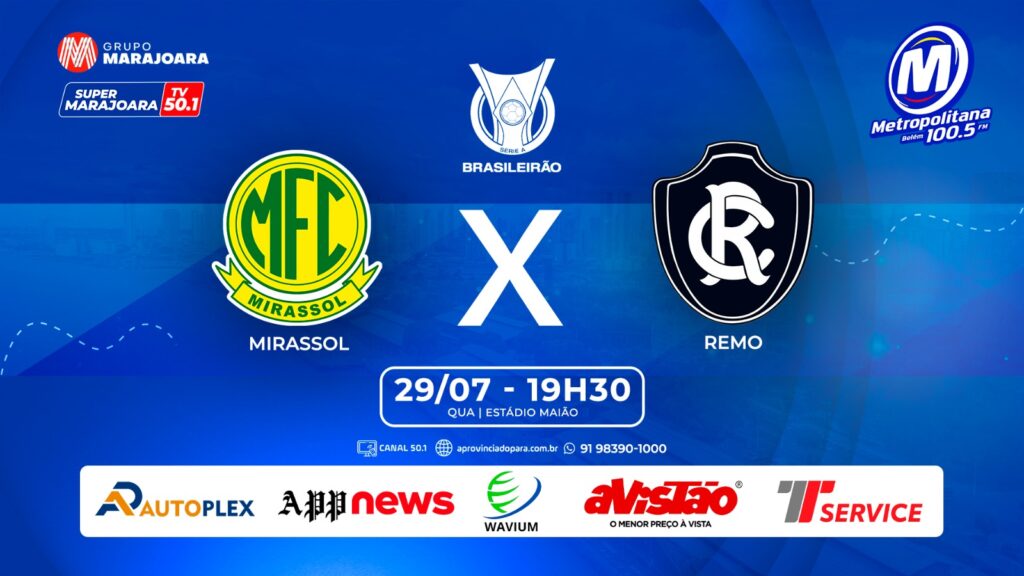 MIRASSOL X REMO | ⚽ FUTEBOL É NO GRUPO MARAJOARA