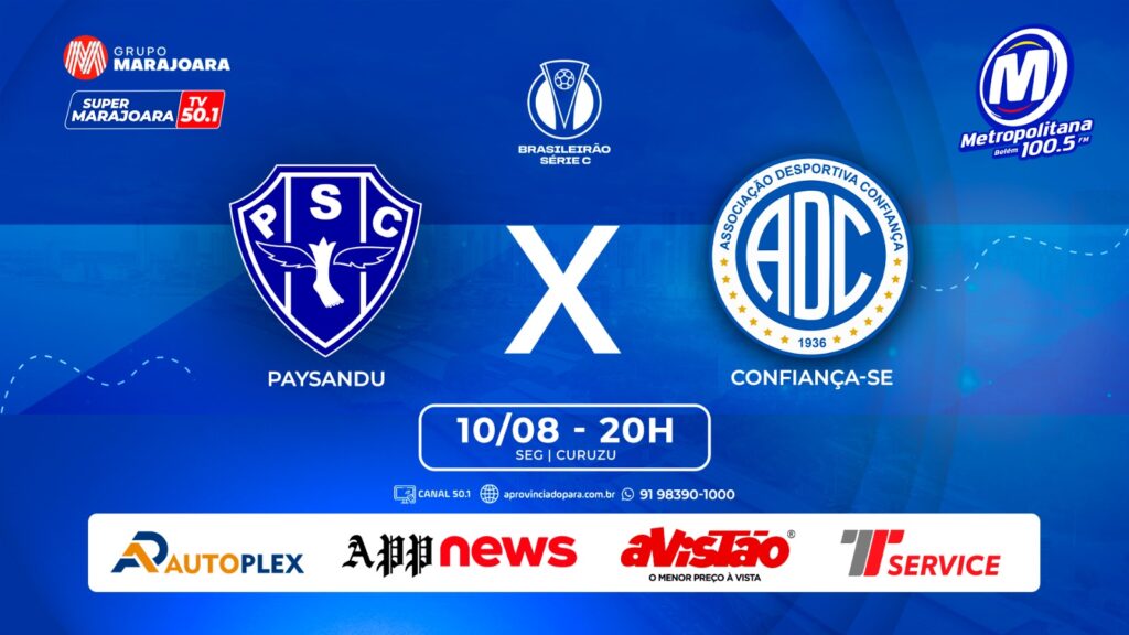 PAYSANDU X CONFIANÇA  | ⚽ FUTEBOL É NO GRUPO MARAJOARA