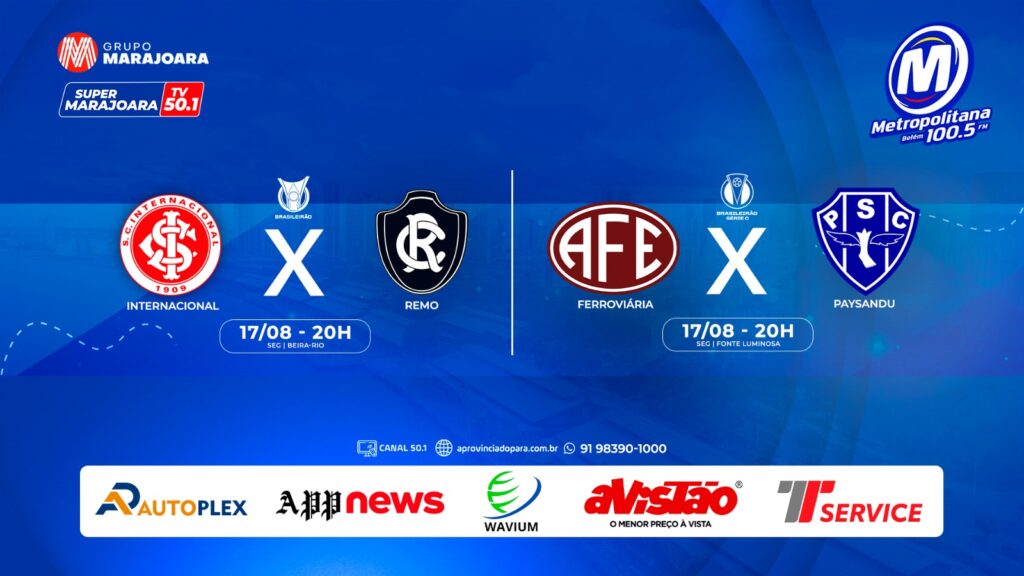 INTERNACIONAL X REMO | FERROVIARIA X PAYSANDU  | ⚽ FUTEBOL É NO GRUPO MARAJOARA