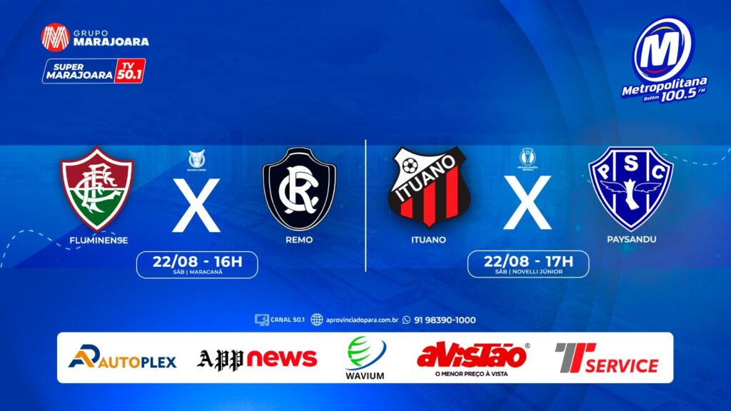 FLUMINENSE X REMO | ITUANO X PAYSANDU  | ⚽ FUTEBOL É NO GRUPO MARAJOARA