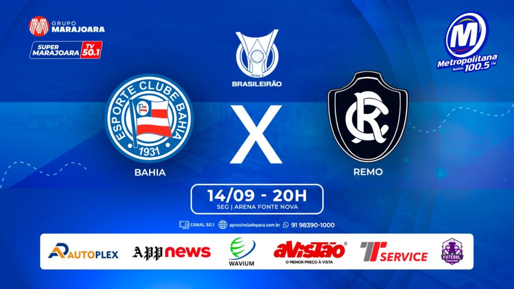 BAHIA X REMO | ⚽ FUTEBOL É NO GRUPO MARAJOARA