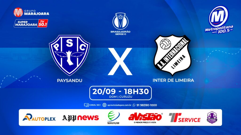PAYSANDU X INTER DE LIMEIRA| ⚽ FUTEBOL É NO GRUPO MARAJOARA