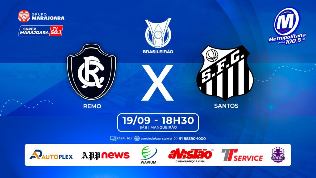 REMO X SANTOS | ⚽ FUTEBOL É NO GRUPO MARAJOARA